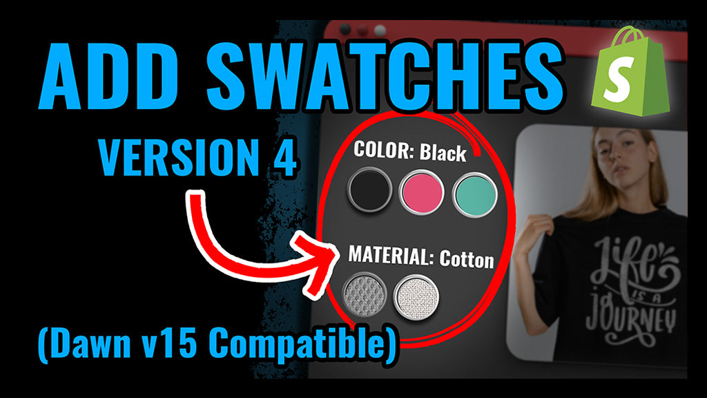 Product Variant Swatches (v4) for Dawn v15 - Free Tutorial